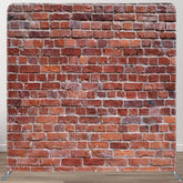 Aperturee - Aperturee Red Brick Wall Fabric Backdrop Cover For Decoration